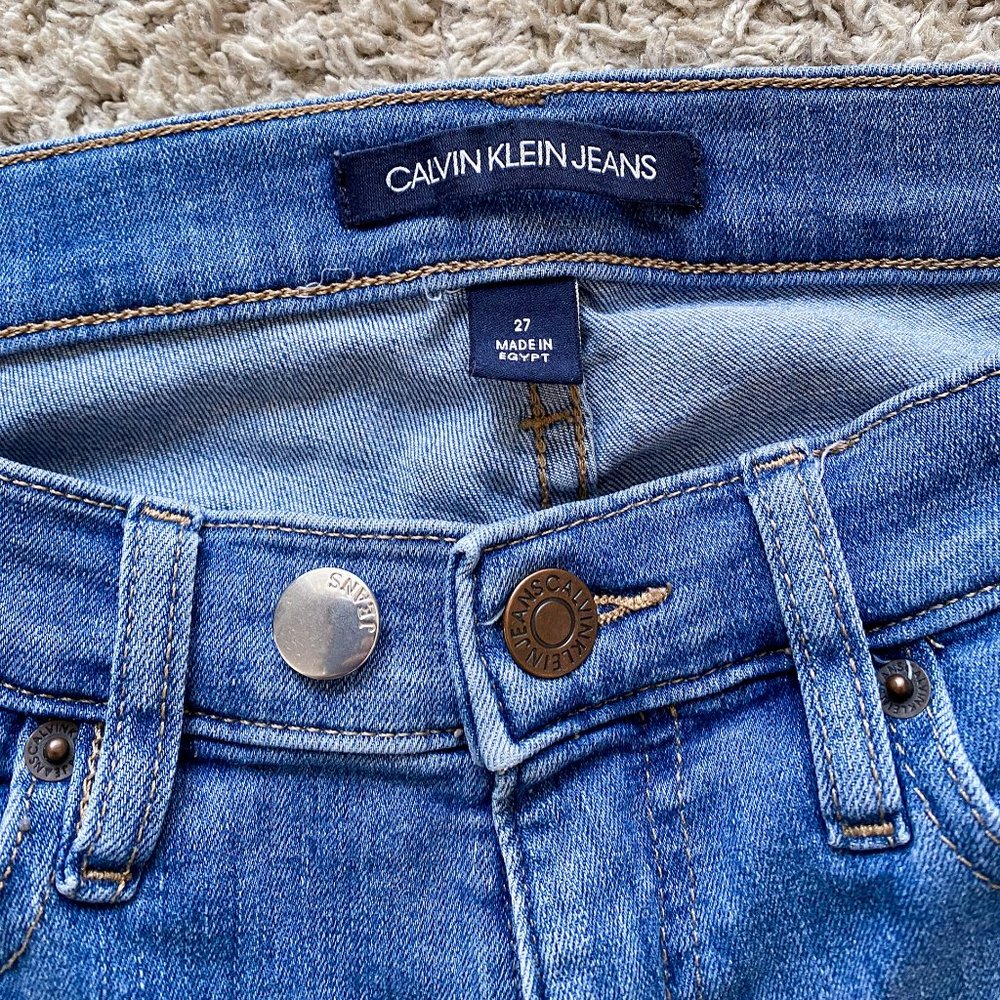 Calvin Klein Straight Leg Medium Wash Jeans